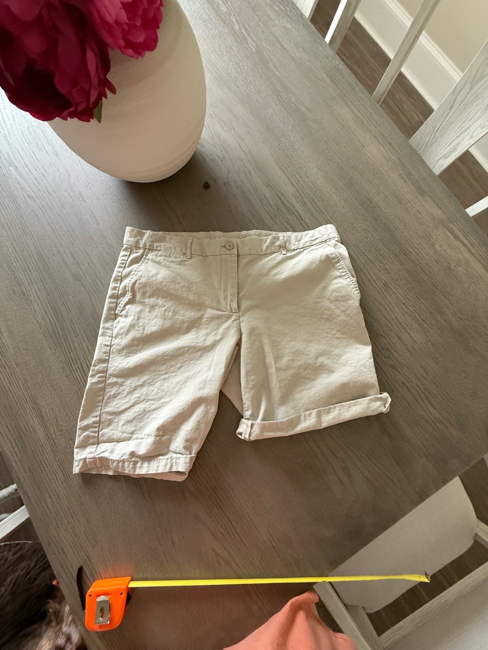 GAP Boyfriend Roll-up light Khaki Chino Shorts